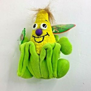 New Veggie Friend Seedies Plush Stuffed Animal Toy Corny on the Cob LE 6 in